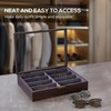 ProCase Wooden Sunglasses Organizer Trays for Men Women, Narrow Frame