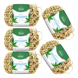 Jabon Exfoliante Artesanal Shelo Nabel 120grs. 5 Piezas                                                                                               