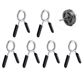 Abrazaderas para barra de pesas,Seguro para barra 1 pulgadas/25mm Abrazaderas de liberación rápida semiolimpica 4/6/8 Uds.Estándar mancuerna bloqueo abrazadera mancuerna barra abrazadera mancuerna bloqueo（6 piezas）