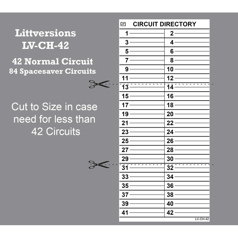 Littversions 42/84 Circuits -2Pcs Replacement for Cutler Hammer Eaton Electrical