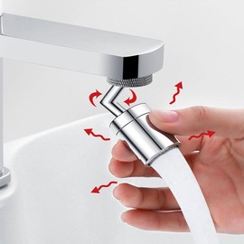 Rotatable Faucet Extender Aerator, 720° Faucet Aerator,Durable Splash Proof Faucet Extender,Replaceable Aerator for Faucets Multifunctional