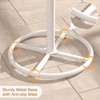 VECELO Round Bar Table with 2-Tier Storage, 36 Inch High