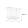 Kisangel 2sets Orchid Planting Pots Drainage Holes and Saucers for