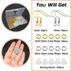 TOAOB 300pcs Earring Hooks Silver Plated Kit Silver and Gold