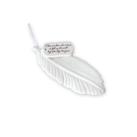Sympathy Ornament, Sympathy Gift, Feather Sympathy Gift - There Are Those Who Continue to Light Up the World Long After They Have Gone.