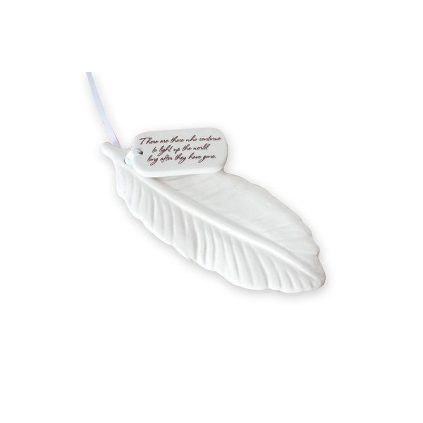 Sympathy Ornament, Sympathy Gift, Feather Sympathy Gift - There Are