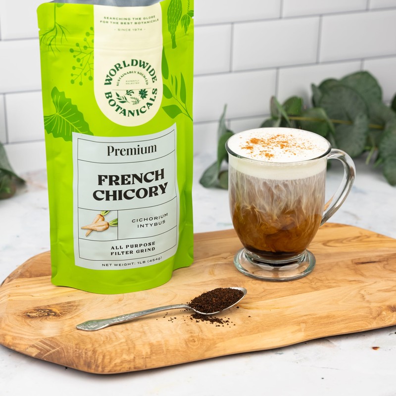 Worldwide Botanicals French Chicory Root, 1 Pound - Brew Like