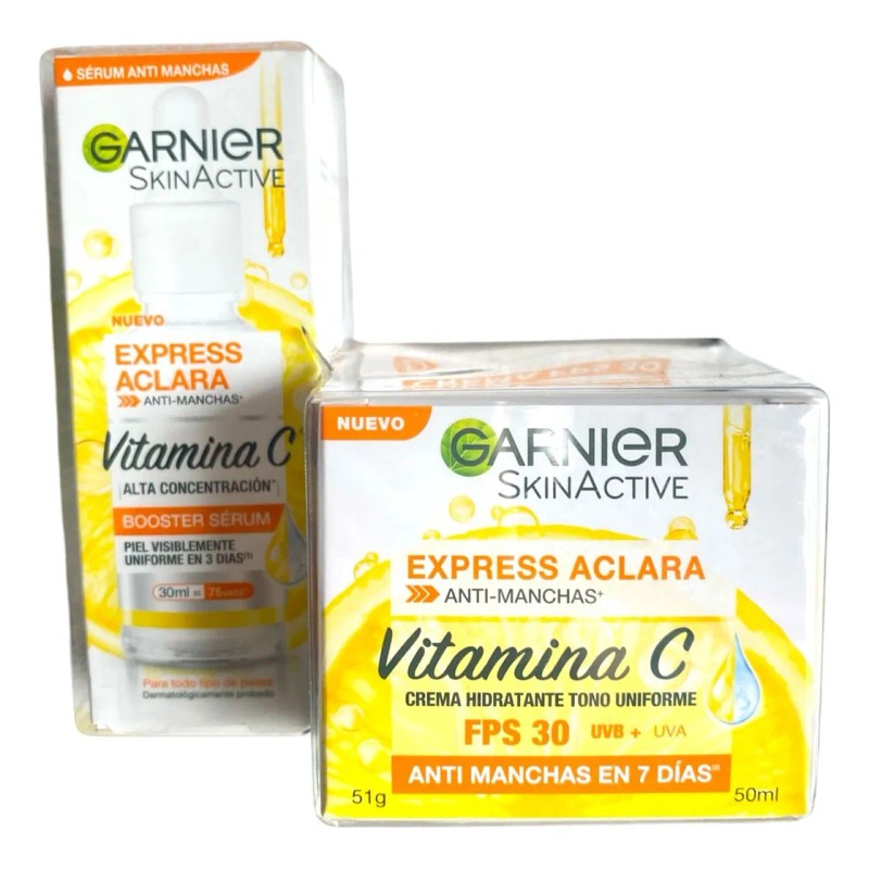 Kit Express Aclara Anti-manchas Sérum Y Skinactive Garnier