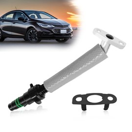 Dunviku Turbo Oil Return Pipe Tube Hose with Gasket Engine Part for 2011-2019 Chevy Cruze Sonic Trax Buick Encore 14L Turbocharger Oil Return Line Replacement 55587854 55569839