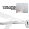HJZHII Curtain Rod Tape Glide Clear, Curtain Rod Slide Smooth