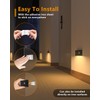 WILLED Rechargeable Night Light, Wireless Stair Lights Indoor, Warm White
