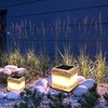 2 Pack Solar Rock Lights Outdoor - Solar Powered Landscape