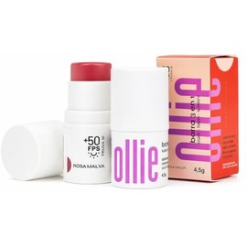 Ollie Barra 3 en 1 Rubor, Labial y Sombra Rosa Malva FPS 50                                                                                           