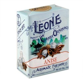 Pastiglie Leone Anise Flavor Candy Mints In Retro Box, Two