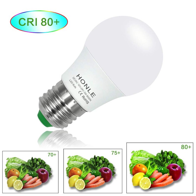 Honle E26 LED Light Bulbs 3W 12V Low Voltage Daylight