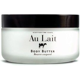 Scottish Fine Soaps Au Lait Body Butter 7 Oz In Glass Jar From Scotland