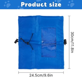 PATTEPOINT Adjustable Dog Ear Covers for Bath Visible Dog Shower Cap Waterproof Dog Ears Protection for Bath Dog Eyes and Ears Protection Cover