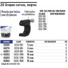 Grapa Cable Coaxial 6 Mm 20 Pz Negra Voltech 48270