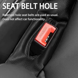 2 Pcs Car Seat Gap Filler, Auto Parts Upholstery, Seat Gap Organizer, PU Leather Car Gadget For Filling The Gap Between Seat and Console