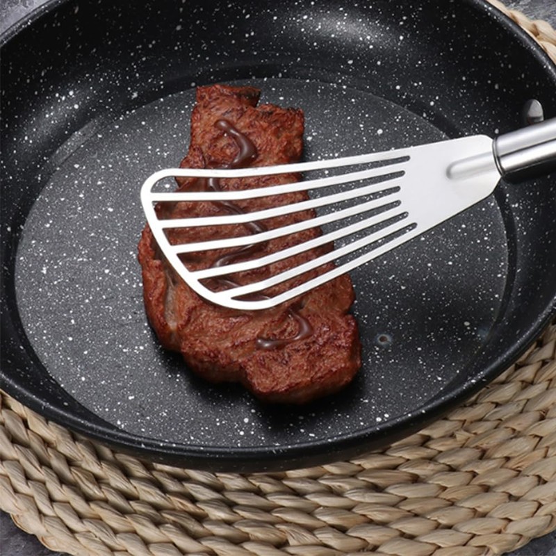 3 PCS Stainless Steel Fish Spatula Set Nonstick Cookware Flip