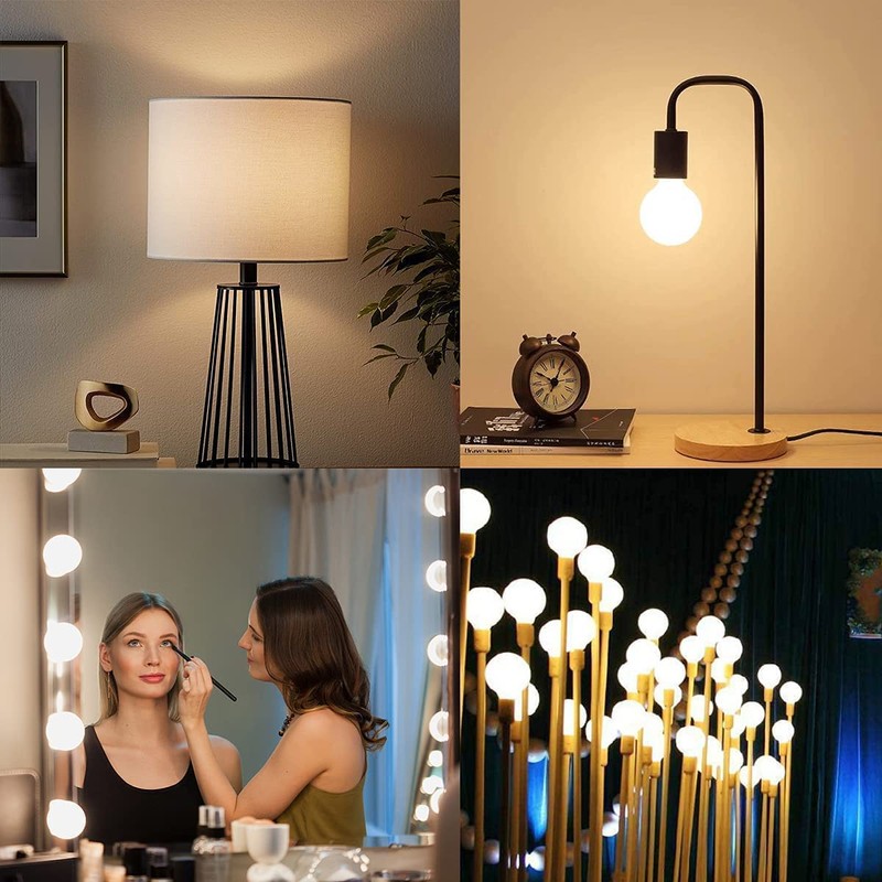 KGC LED Edison Globe Light Bulbs, Warm White 2700K CRI