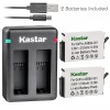 Kastar Battery & Dual USB Charger for Gopro Fusion 360-Degree