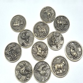 Museum Goods Chinese Gourd Mues Pendant Lucky 12 Zodiac Signs DIY Chinese Zodiac Feng Shui Amulet Foreigner Gift I agree to third party provision for delivery / 박물관굿즈 국중박 뮷즈 펜던트 행운 12간지 엽전 DIY 십이지신 풍수 부적 외국인선물 배송을 위한 제3자 제공에 동의합니다
