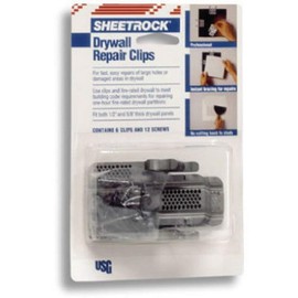 U S GYPSUM 81099011351 Drywall Repair Clip, No Size, No Color