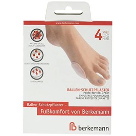Berkemann Protective Plasters for Ball of the Foot - Protects from Pressure and Rubbing, 4 Piece