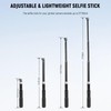 NEEWER Pocket 3 Extension Adapter & Selfie Stick for Tripod