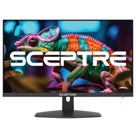 New! Sceptre 27-inch Gaming Monitor 100Hz 1ms DisplayPort HDMI x2 100% sRGB AMD FreeSync Build-in Speakers, Eye Care Frameless Machine Black 2025 (E275W-FW100T Series)