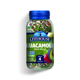 Litehouse Freeze Dried Guacamole Herb Blend - Guacamole Seasoning, Gluten Free, Vegetarian, Keto, Non-GMO, No Refrigeration Required, Great Guacamole Mix Spicy- 0.85 Ounce