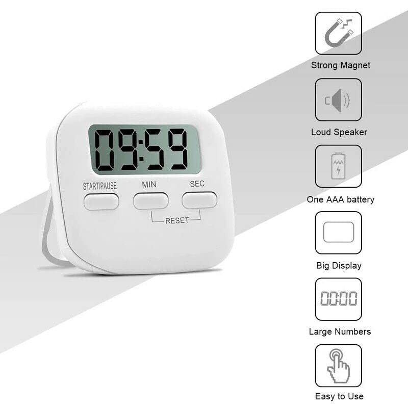 AIMALL Magnetic Digital Kitchen Cooking Timer 99 Minute Egg Count