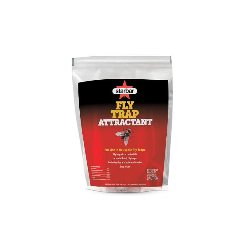 Starbar Fly Trap Attractant Refills - 8 Easy-to-Use Pods