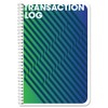 BookFactory Transaction Log Book Transactions Notebook Ledger Register - Wire-O,