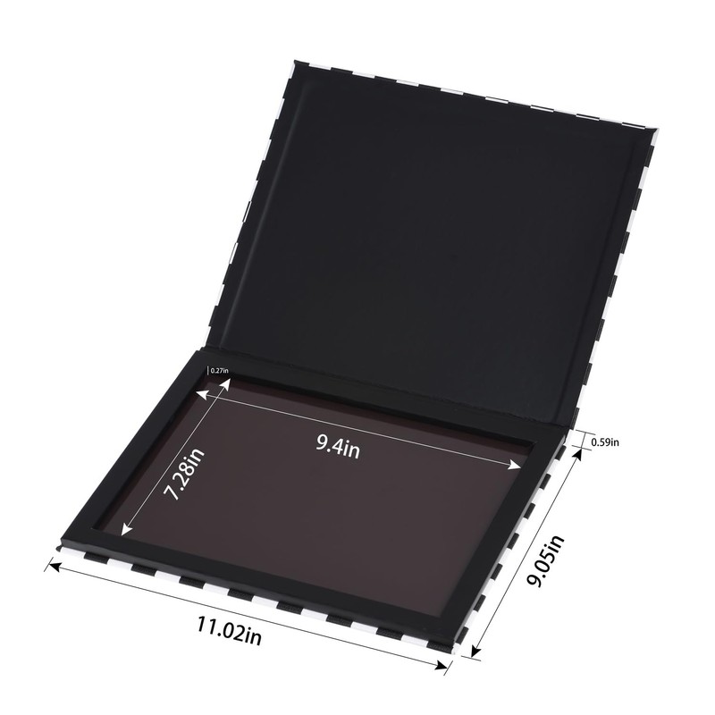 Allwon Extra Large Magnetic Palette Checked Black Empty Makeup Palette
