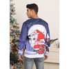 Fanient Unisex Ugly Christmas Jumper, 3D Print, Long-Sleeved Crew-Neck Shirt