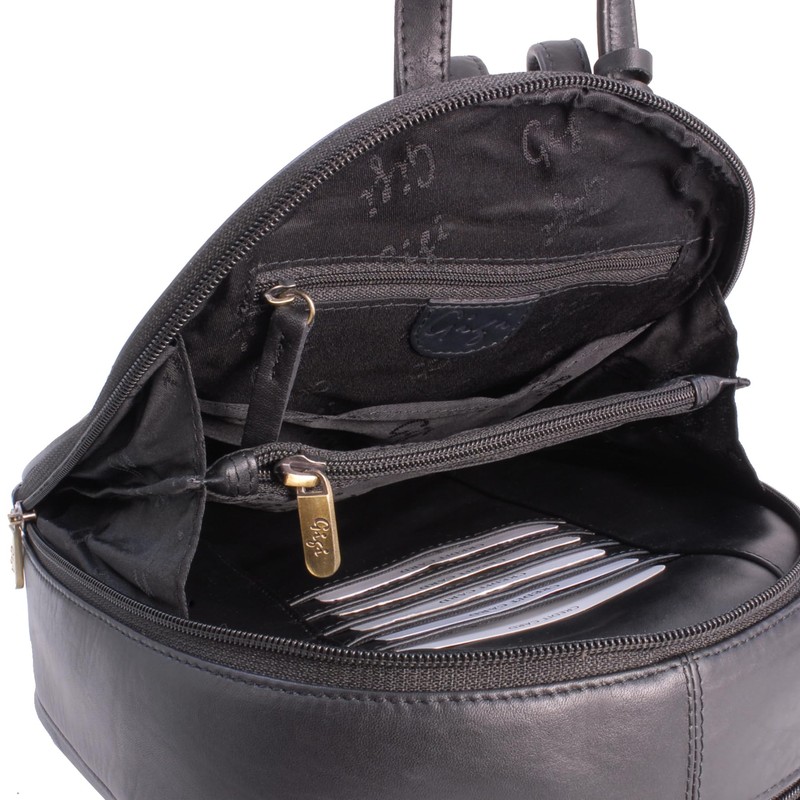 Gigi - Small Leather Fashion Backpack For Women - Rucksack