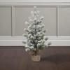 Old World Christmas 23" Frosted Balsam Tree with Burlap Base