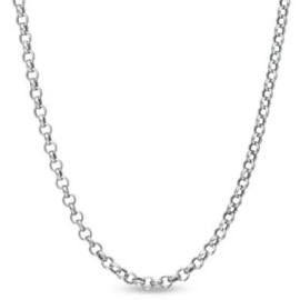 Limor 36" 3mm Polished Round Rolo Chain Necklace Sterling Silver Real 925 11.10g Italy