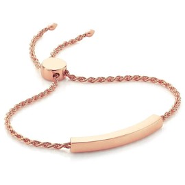 Gleamart Adjustable Love Heart Bracelet for Women Stainless Steel Pull Bracelet with Cubic Zirconia Rose Gold3