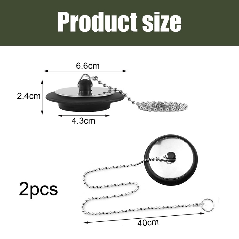 DHWEKU Pack of 2 Drain Plugs, Universal Valve Plugs, Diameter