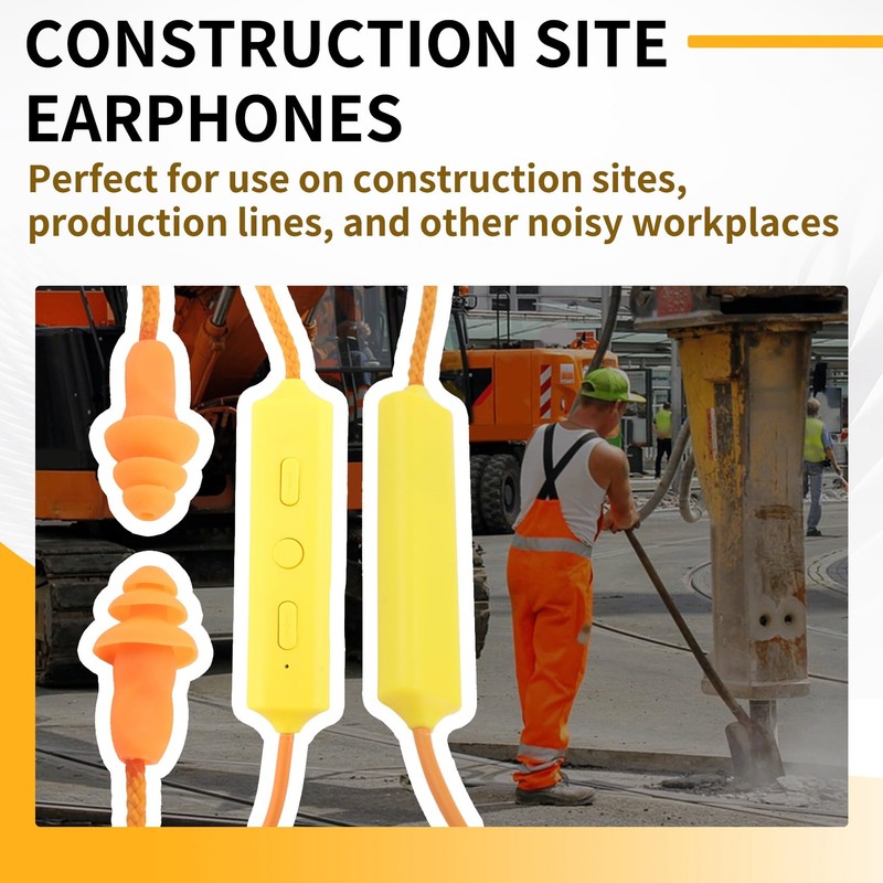 Atelierate Ear Plugs Bluetooth Headset Noise Reduction Earphone for Work