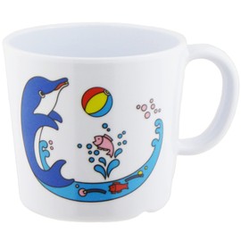 Nagao Unbreakable Children's Cup, 6.8 fl oz (200 ml), Dolphin, Dishwasher Safe, Made in Japan