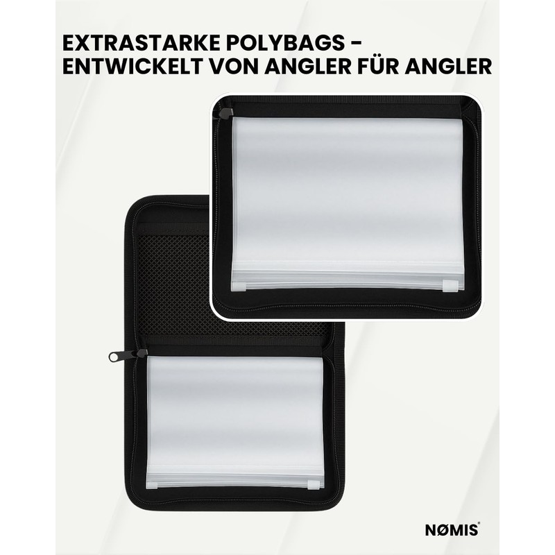 NØMIS Fishing Bags Parent, black, Document bag