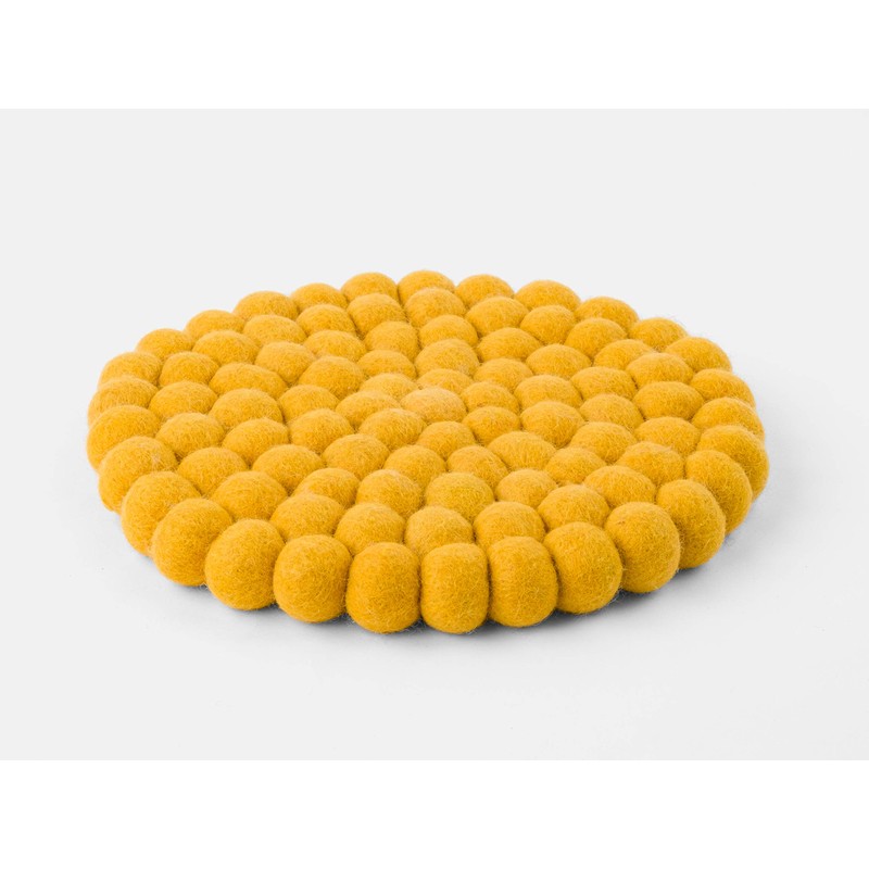 myfelt Klara Felt Ball Trivet Round Diameter 20 cm