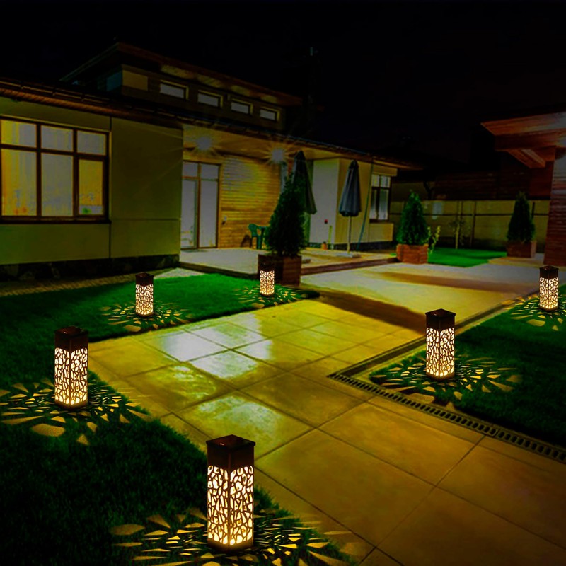 LED-Solarleuchten für den Garten, wasserdicht, IP65, mit automatischem Sensor, dekorativ