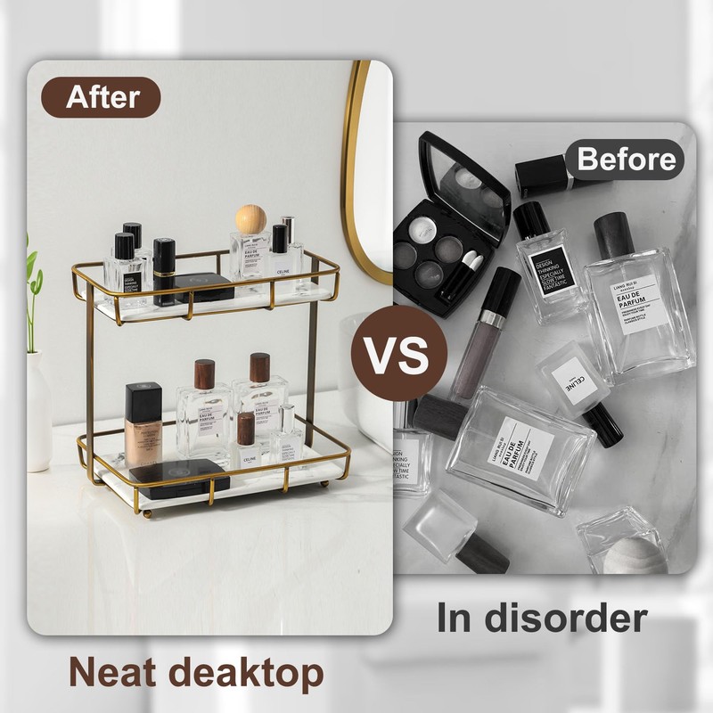 Bathroom Organizer Countertop Perfume Organizer Makeup Organizer Cosmetics Storage Display