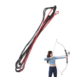 Recurve Bow String, 12 Strands Universal Traditional Bow String Replacement, 58-70 Inch Length Nylon Bow String Archery Hunting Accessories for Long Retrograde Bows