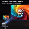 Smart Android Projector with 4K 8K Support, 600 ANSI, 360°